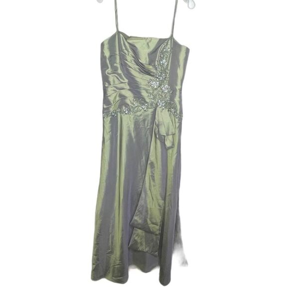 Designer Formal Dress in‎ Pewter - Picture 1 of 9